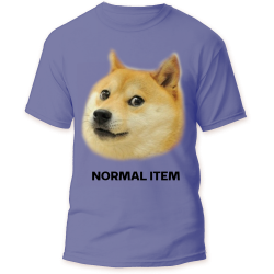 T-Shirt Doge
 Color-Bleu Size-XS